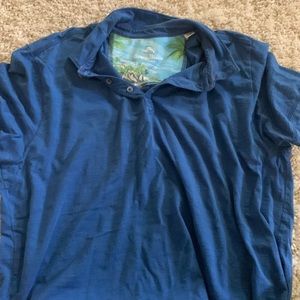 Tommy bahama xl dress shirt navy blue
